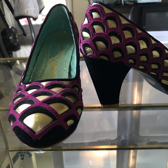 🔥NEW UNIQUE Irregular Choice scalloped heels 8.5 - Picture 7 of 8